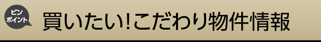 買いたい！こだわり物件情報